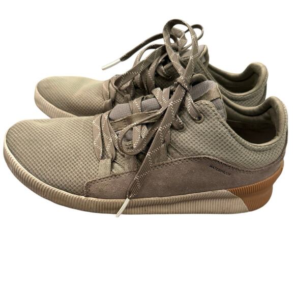 Women’s Sorel Out N About Plus Low Rise Sneaker Olive Green Size 7.5 - Picture 3 of 7